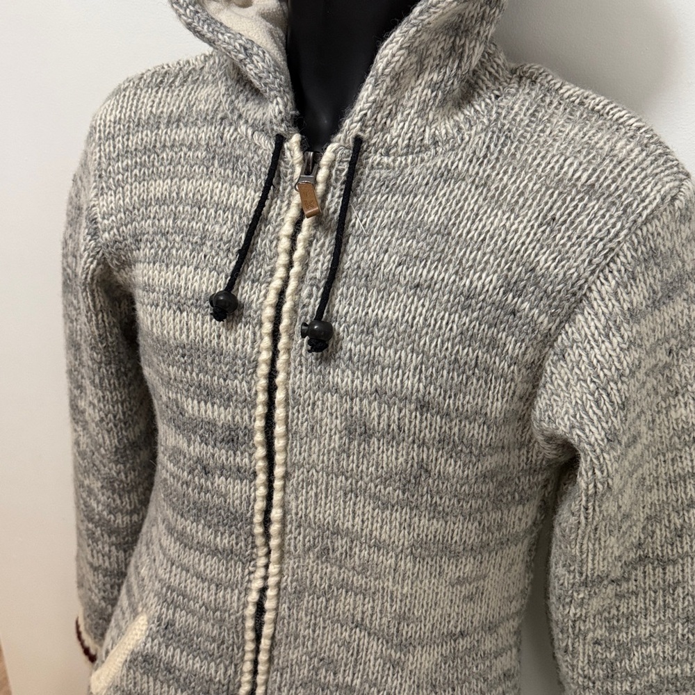 Ark & Co Gray Knit Wool Jacket